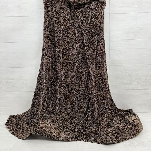 Cinderella Divine Long Gown Formal Wear Size 20 Leopard Print Sparkling V Neck - Picture 5 of 15